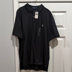 Polo by Ralph Lauren Men's Black Polo with White Pony Logo